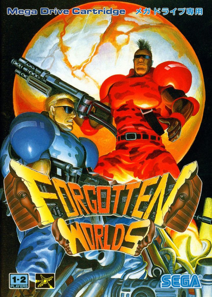 Forgotten Worlds by Capcom for the Japanese SEGA Mega Drive, aka SEGA Genesis