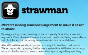 Straw Man Fallacy